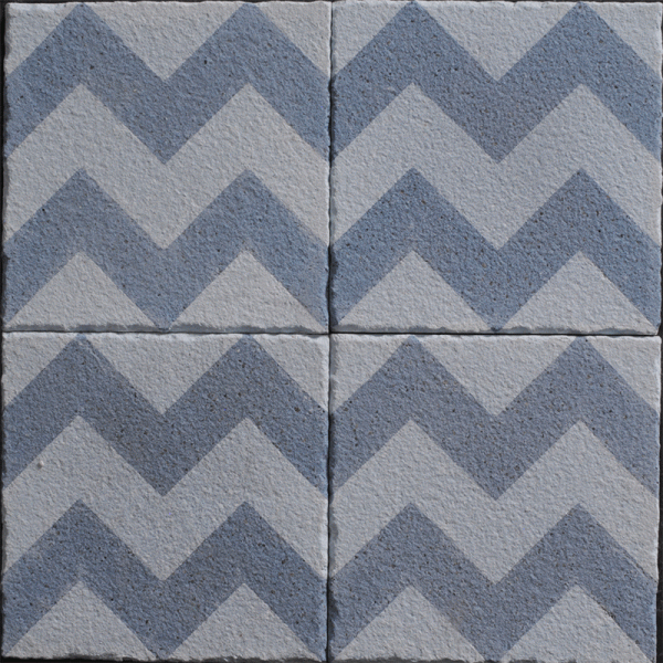 Allegro Blue Leather Cement Tile