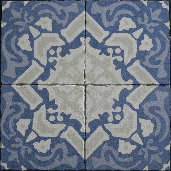 Tourmaline Blend Leather Cement Tile