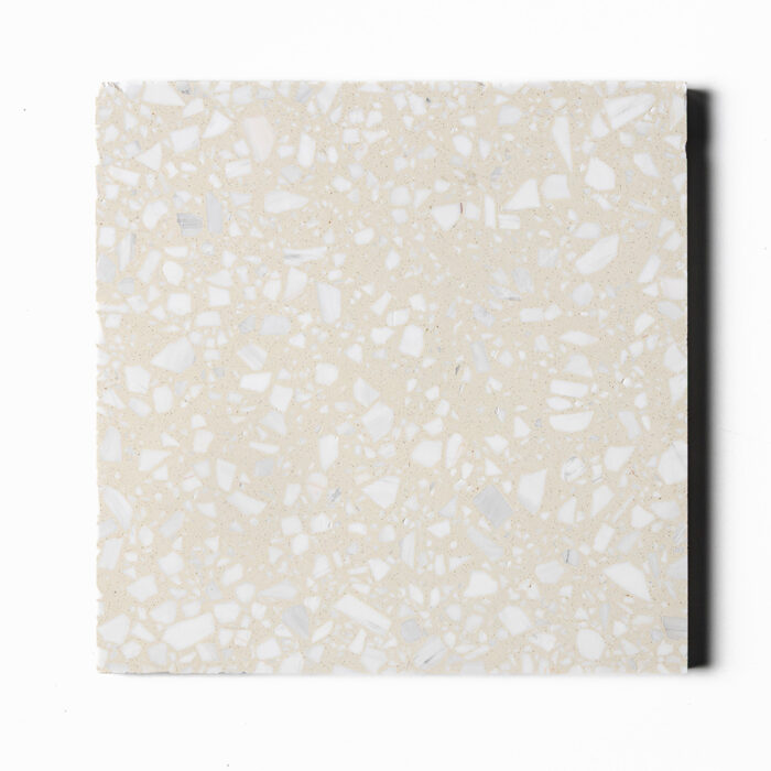 SNOW WHITE HONED BIG CHIP BEIGE TERRAZZO 40,6X40,6X1,8