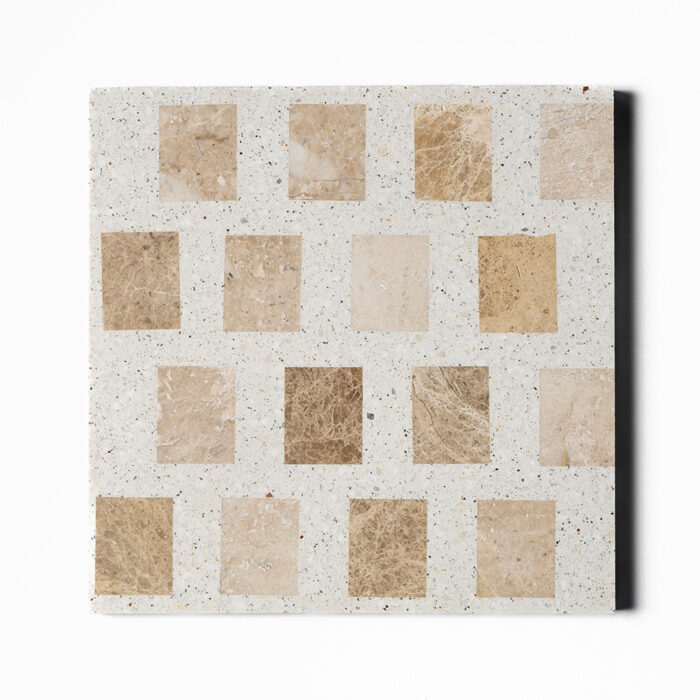 DIANA ROYAL&PARADISE HONED 60X75 MM BIANCO TERRAZZO 40,6X40,6X1,8