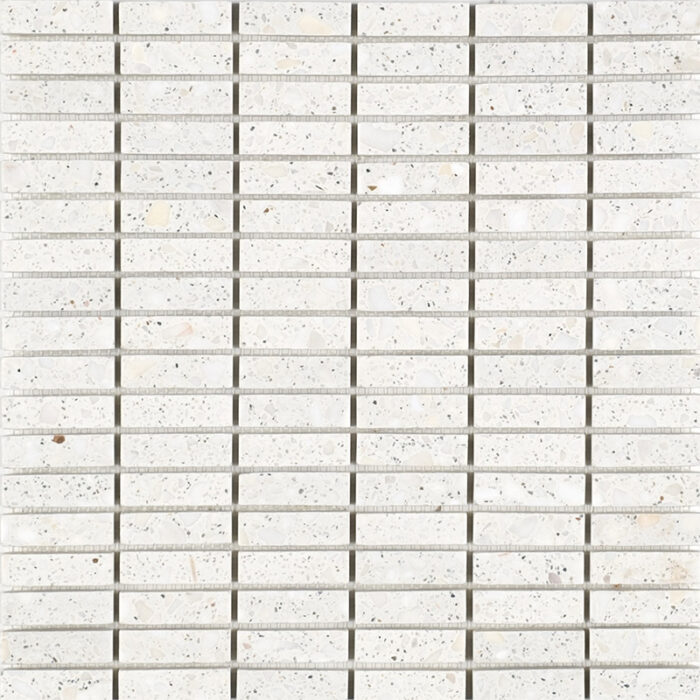 Bianco Tumbled Terrazzo 1,5x50 cm Mosaic
