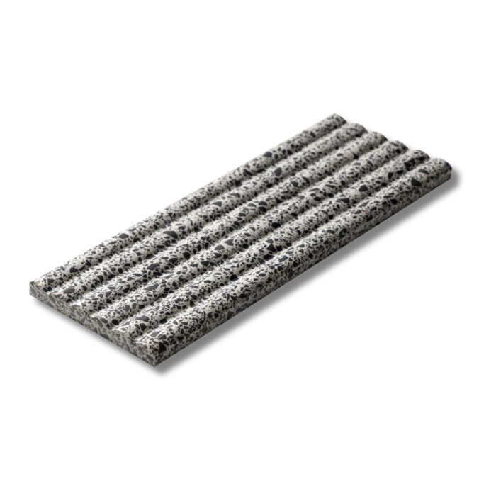 Dalmata Honed Terrazzo Fluted Trim