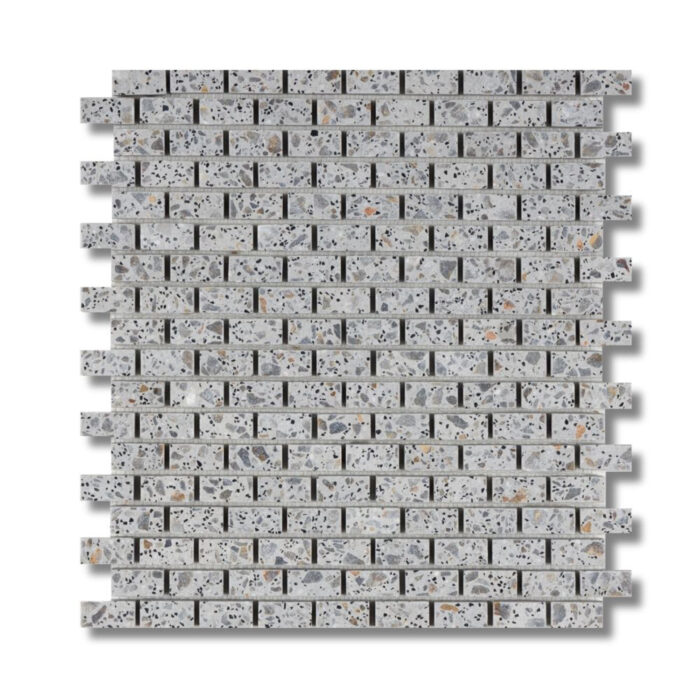 Grigio Tumbled Terrazzo 1,5x3 cm Mosaic