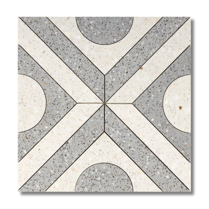 Quad Grigio Honed Terrazzo Bianco Honed Terrazzo