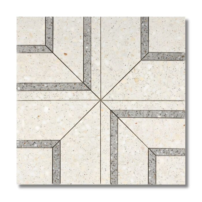 Nook Bianco Honed Terrazzo Grigio Honed Terrazzo