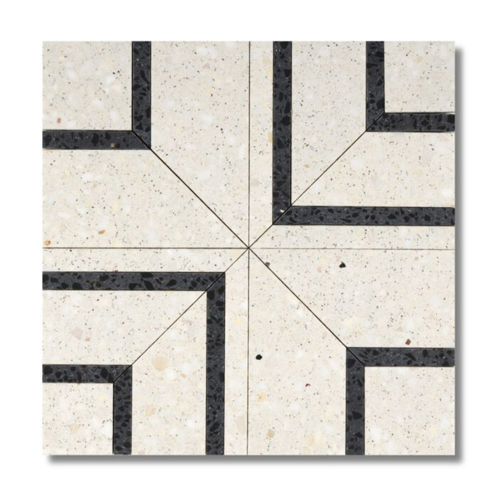 Nook Bianco & Scuro Honed Terrazzo