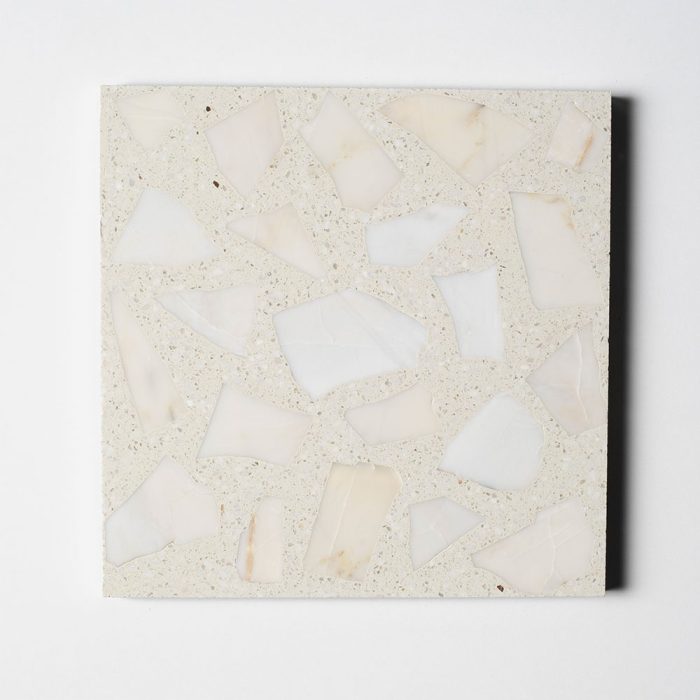 CALACATTA AMBER HONED LARGE PALLEDIAN LIGHT TERRAZZO 40,6X40,6X1,8