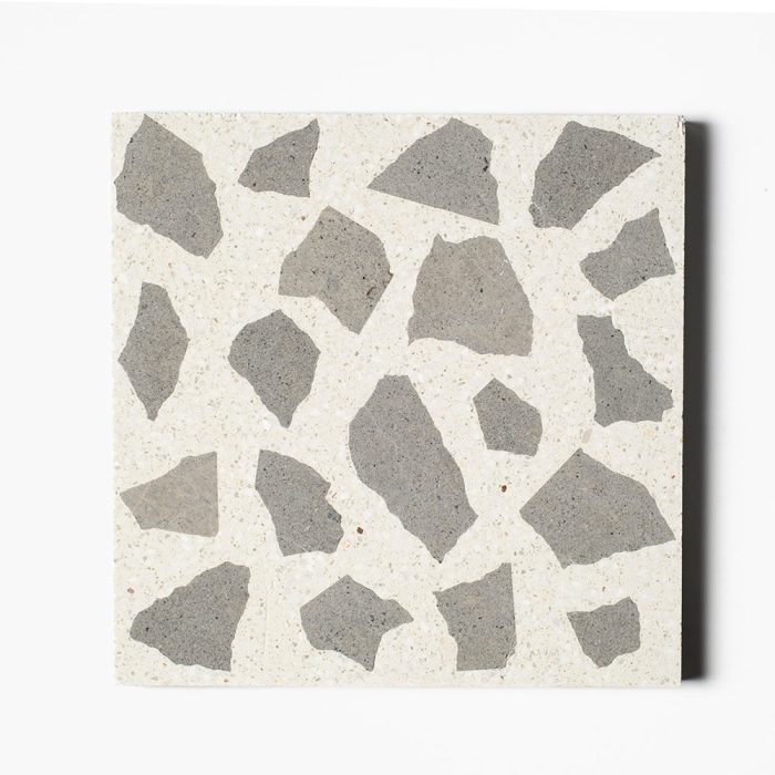OLIVE GREEN HONED LARGE PALLEDIAN LIGHT TERRAZZO 40,6X40,6X1,8