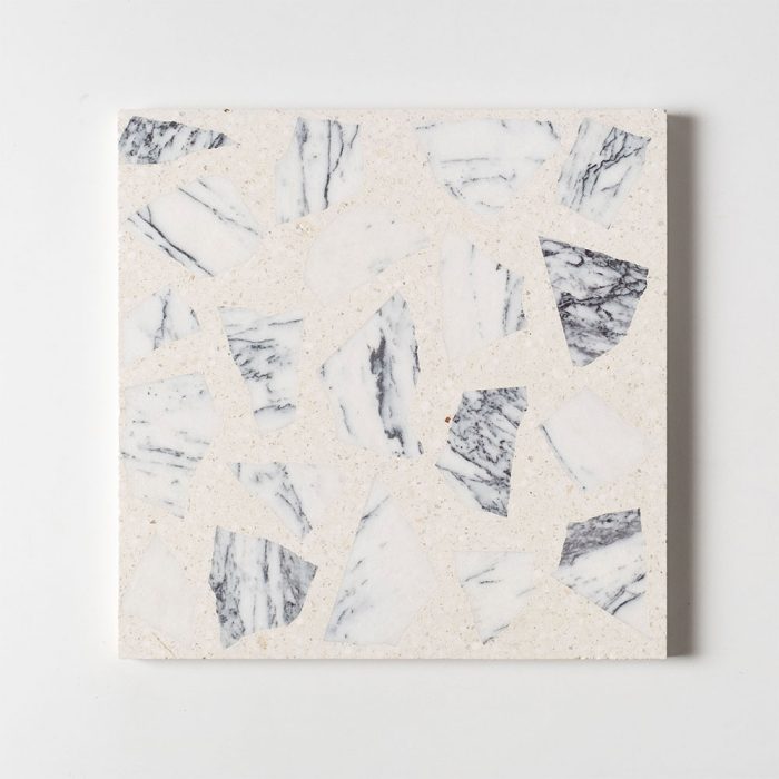 CALACATTA LILAC HONED LARGE PALLEDIAN LIGHT TERRAZZO 40,6X40,6X1,8